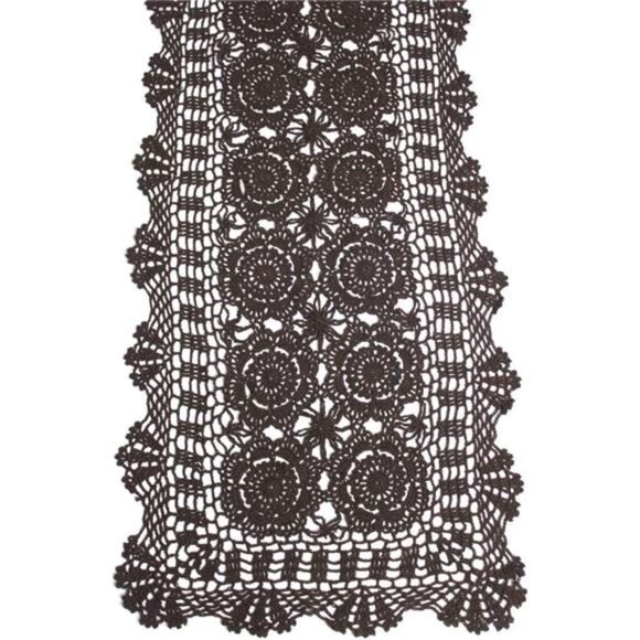 Cotton Handmade Crochet Lace Table Runner Rectangle Coffee Table Dresser Decor - Picture 1 of 6